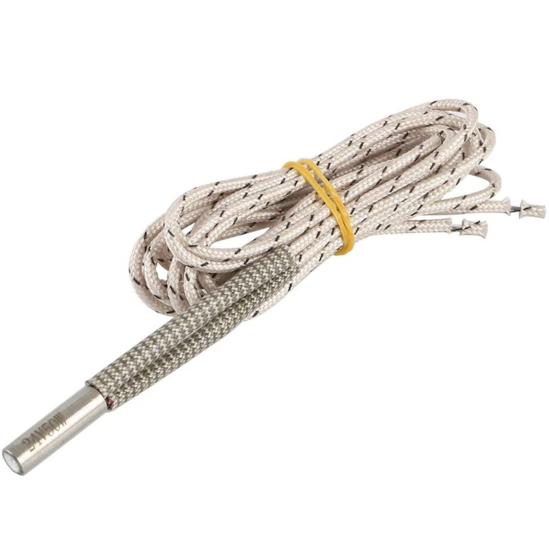 

3Pcs 24V 50W Upgraded Ceramic Cartridge Heater Wire 1M 3D Printer Accessories Heating Tube 620mm