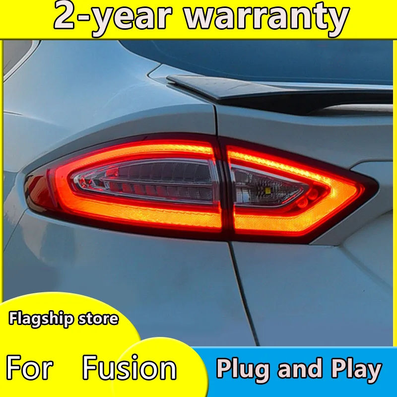 4 шт. для FORD Fusion Титан Mondeo светодиодный задний фонарь 2014 2015 2016 хвост светильник