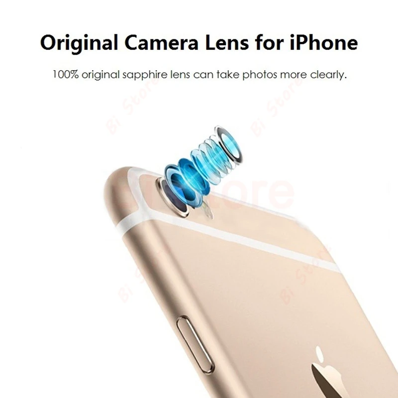 Оригинальный сапфировый Кристалл задняя камера Стекло кольцо для iPhone 6 6s Plus