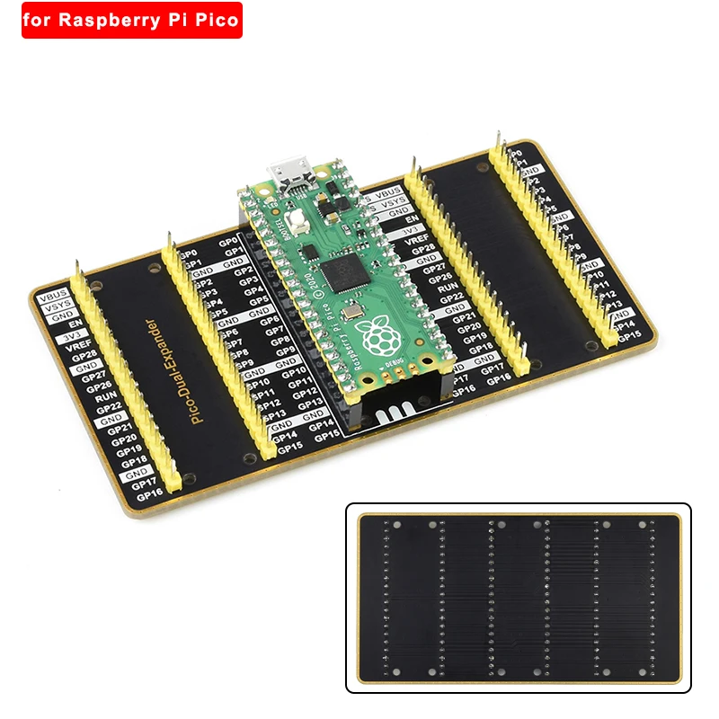 

Двойной расширитель GPIO для Raspberry Pi Pico 2 комплекта штекерных разъемов стандартный интерфейс внешняя Плата расширения