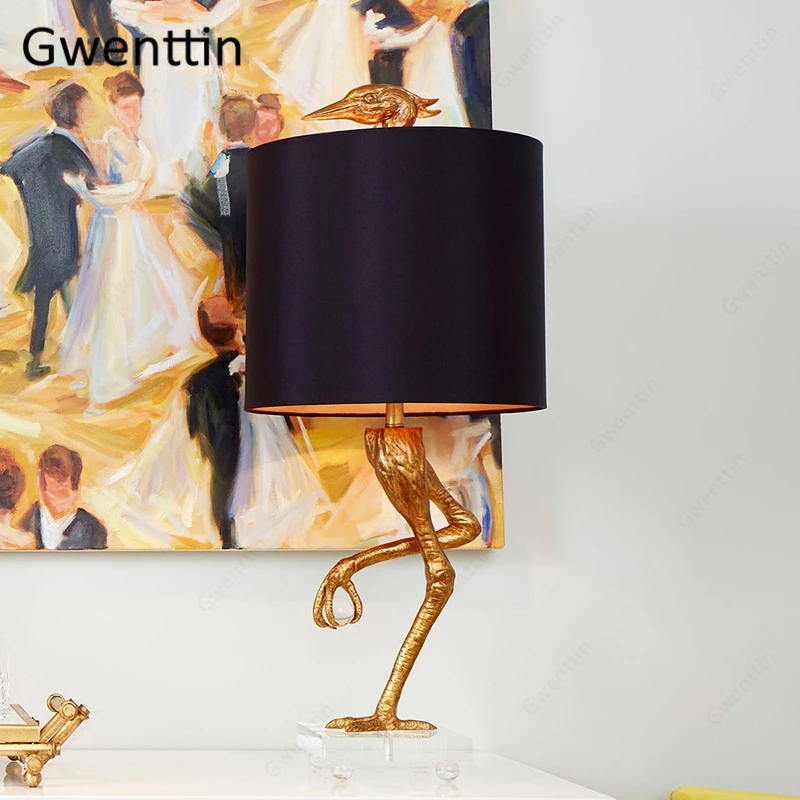 

Creative Design Ostrich Shape Table Lamp Home Art Decor Living Room Bedroom Standing Desk Modern Led Lighting Fixtures Luminaire