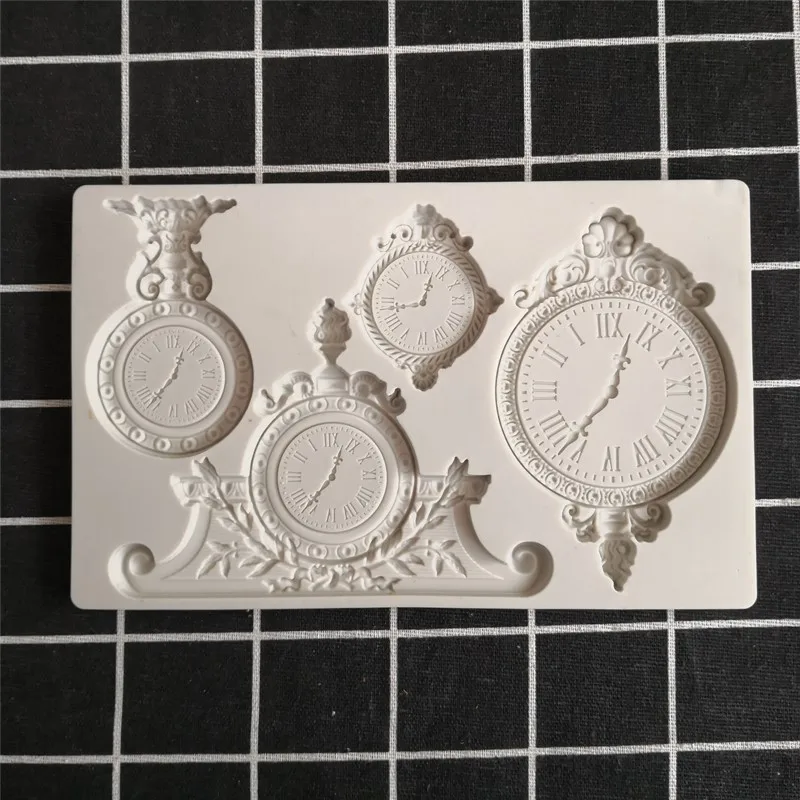 Новые часы инструмент для украшения шоколадных тортов силиконовый цветок |