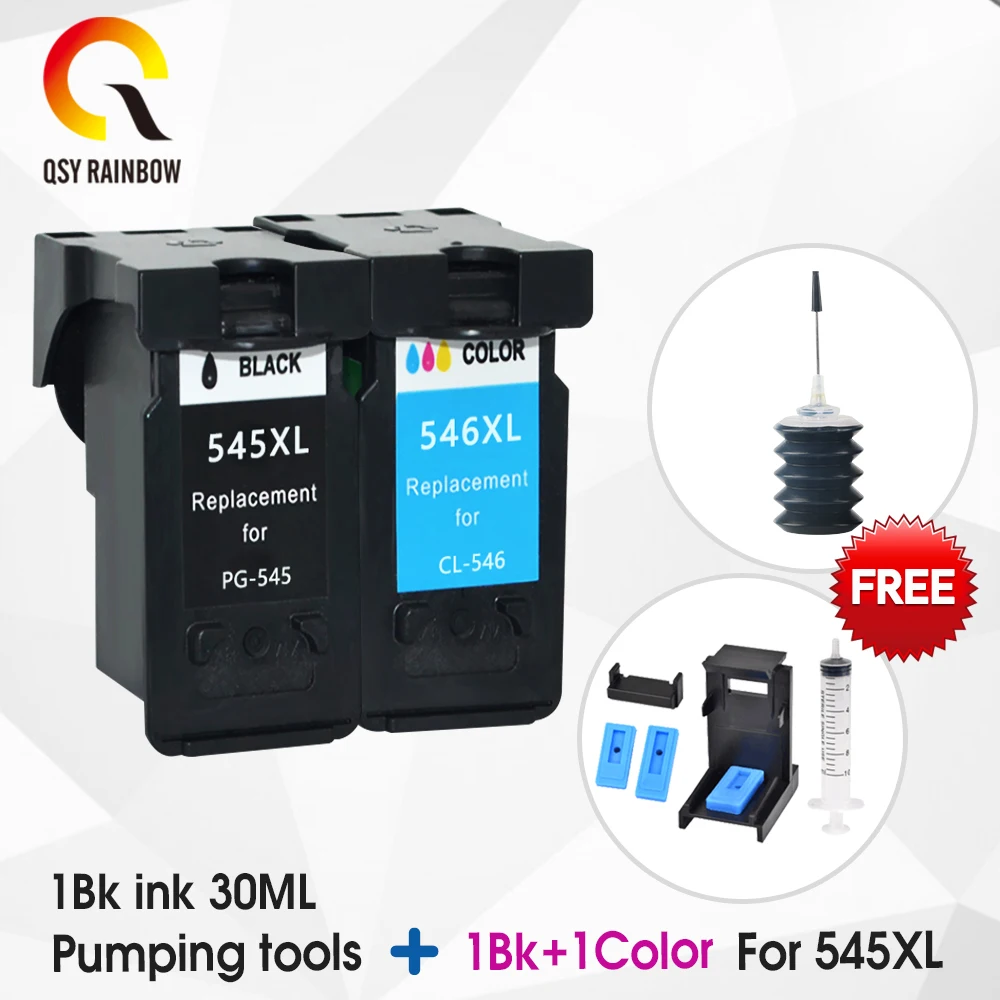 CMYK Supplies 2 шт PG545 CL546 XL Замена чернильных картриджей для Canon PG-545 pg 545 CL-546 для Canon IP2850 MX495 MG2950 MG255