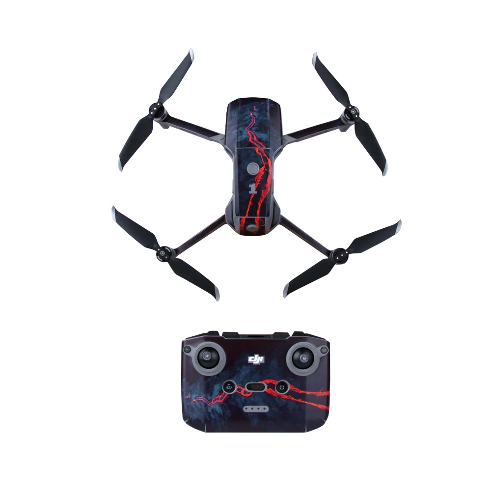 Наклейки из ПВХ для DJI Mavic Air 2 наклейка корпуса дрона + Защитная пленка батарей RC 3 |