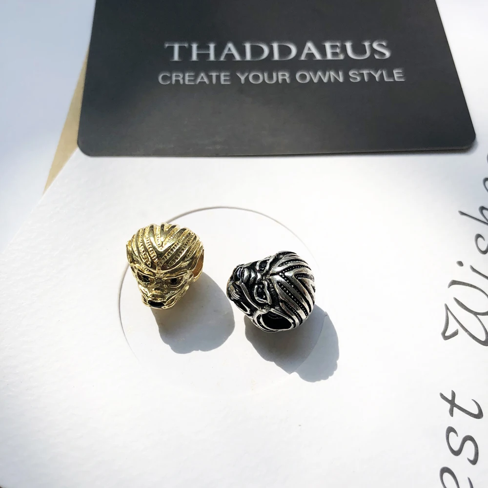 Бусины детская пижама с принтом Лев 2019 модные Rebel уличный новый серебряный бисер