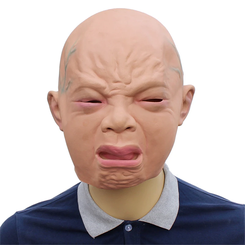 Crying child Funny Latex Unisex Movie Cosplay Anime costume Prop Adult Animal Party Mask for Halloween | Тематическая одежда и