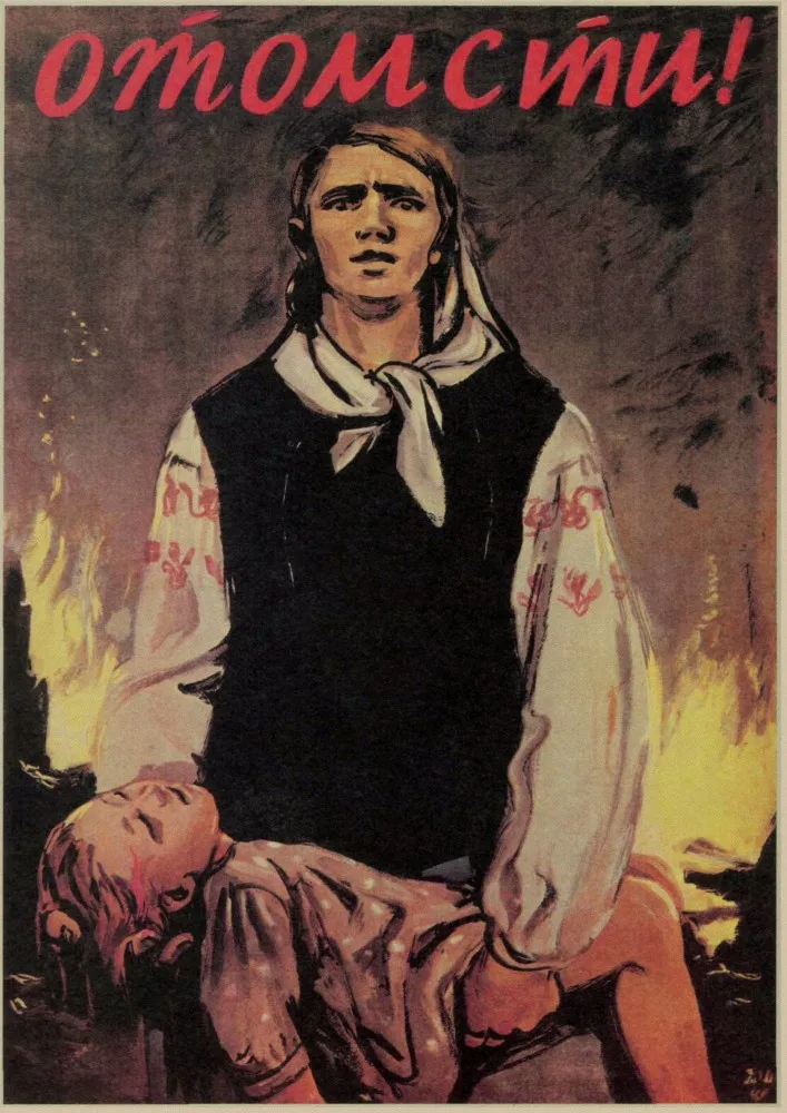 Советское ретро-украшение плаката, Вторая мировая война, классический красный революционный плакат - Цвет: 8