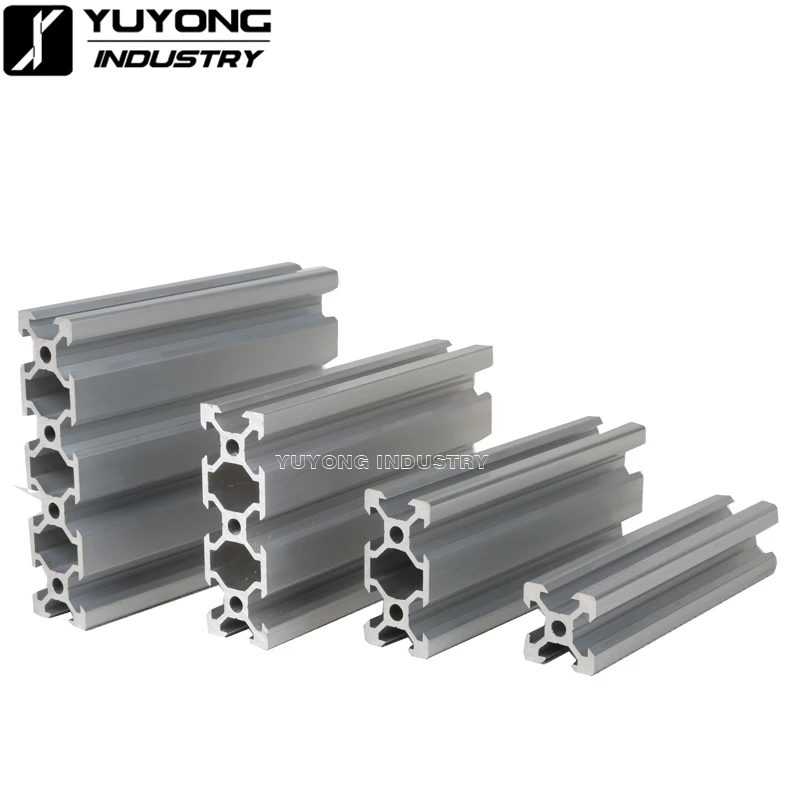 50Meters/Lot  Aluminum Profile European Standard Silver/Black 2020 V-Slot Aluminum Profile Extrusion Frame For CNC 3D Printers
