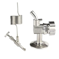 304 stainless steel 1 5inch tri clamp brewing beer sampling valve fermentation cylinder faucet coil defrother homebrew