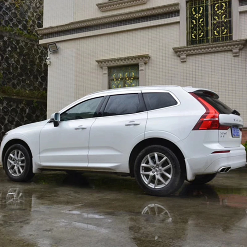

Use For Volvo Xc60 2018--2020 Year 6 Pcs Windows Visor Body Kit Door Accessories Electroplated Parts Rain Sun Shield