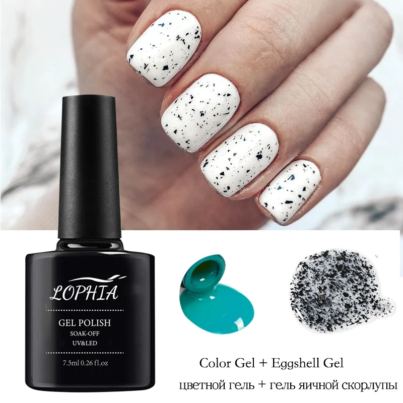 

LOPHIA 7.5ML Eggshell gel soak off gel nail polish vernis semi permanent pastel gel nagellak gel de base ongle UV hybrydy lakier