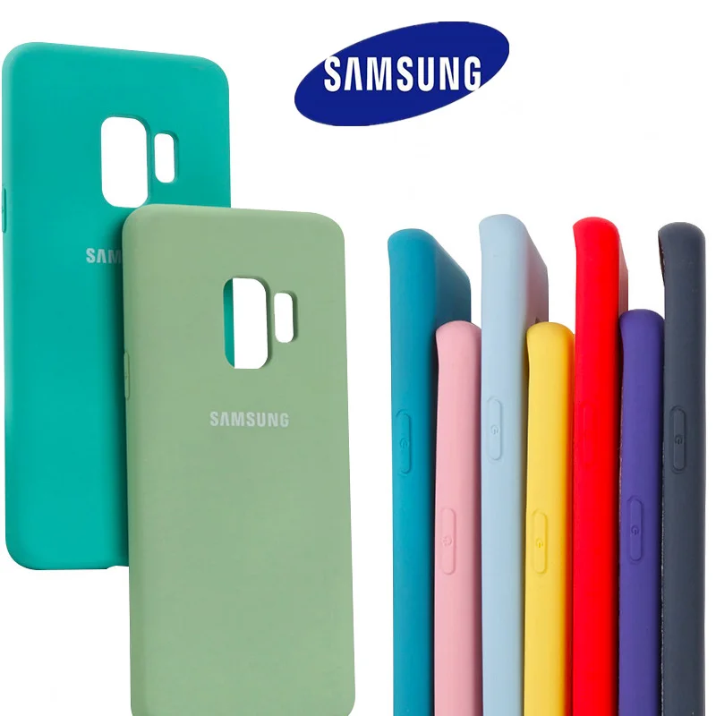 Чехол для Samsung Galaxy S9 Plus шелковистый мягкий на ощупь чехол из жидкого силикона