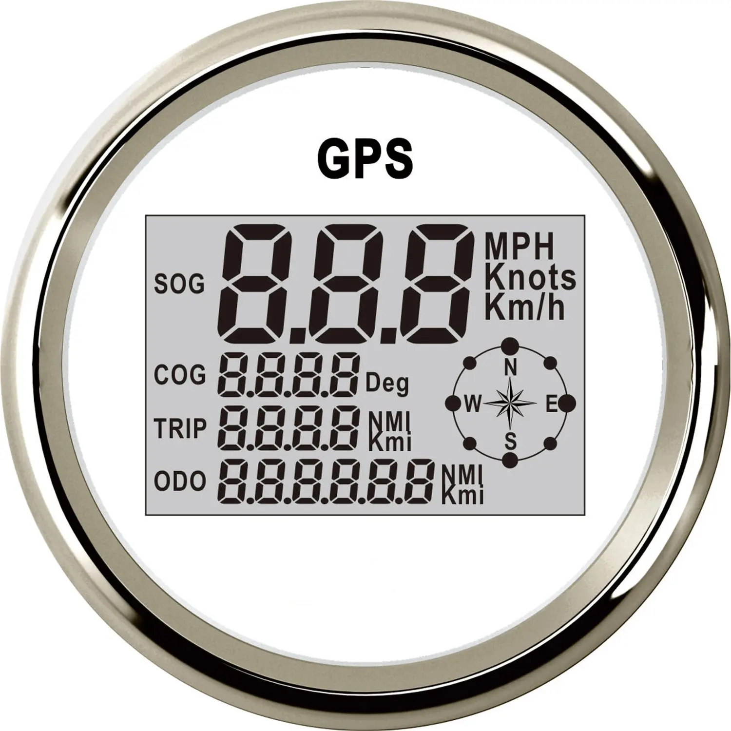 9 32 в лодочный цифровой GPS датчик скорости с ЖК дисплеем измеритель одометр 85 мм