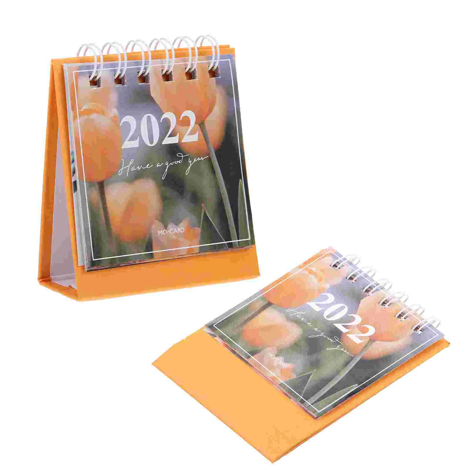 

2pcs Desktop Mini Calendars Mini New Year Calendars Colorful Mini Calendars