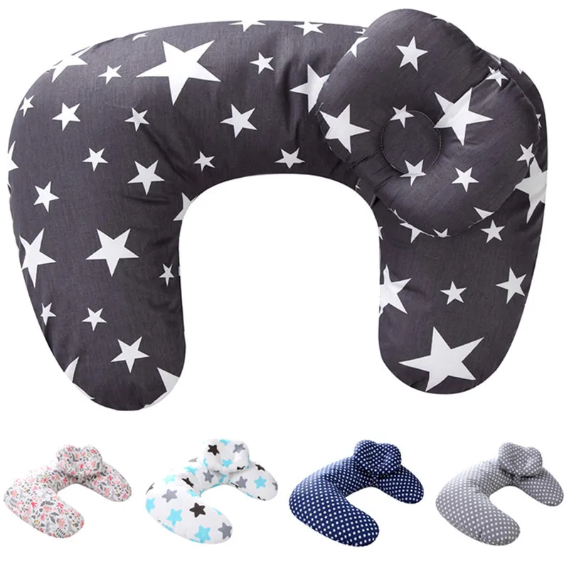 2pcs Washable Baby Nursing Pillows Newborn Breastfeeding Pillow Cotton Feeding Waist Cushion Cuddle Infant U-Shaped Cushion