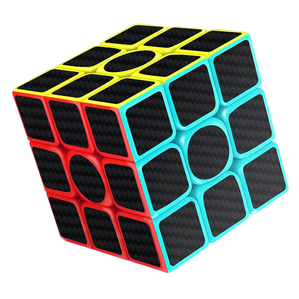 3x3x3 куб Гладкий Стикер из углеродного волокна крутые детские игрушки для детей рождественские подарки
