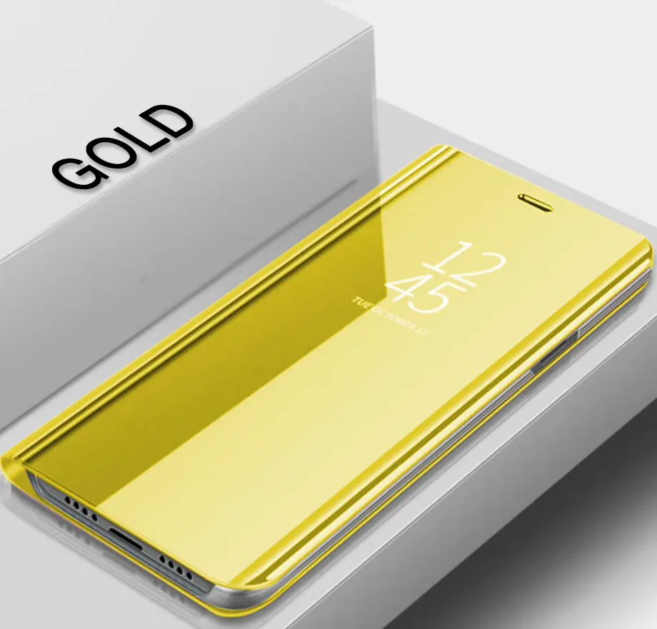 Умный зеркальный чехол для телефона с откидной крышкой для Samsung Galaxy S8 S9 плюс A10 A20 A30 A40 A50 A70 M10 M20 M30 чехол