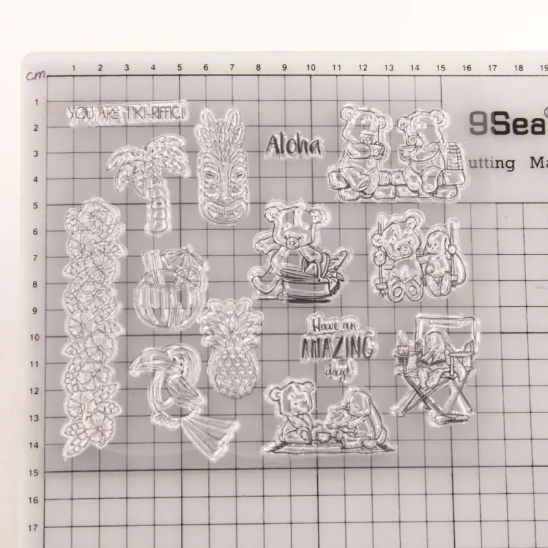 Прозрачные печатные уплотнения для сделай сам резиновые штампы скрапбукинга