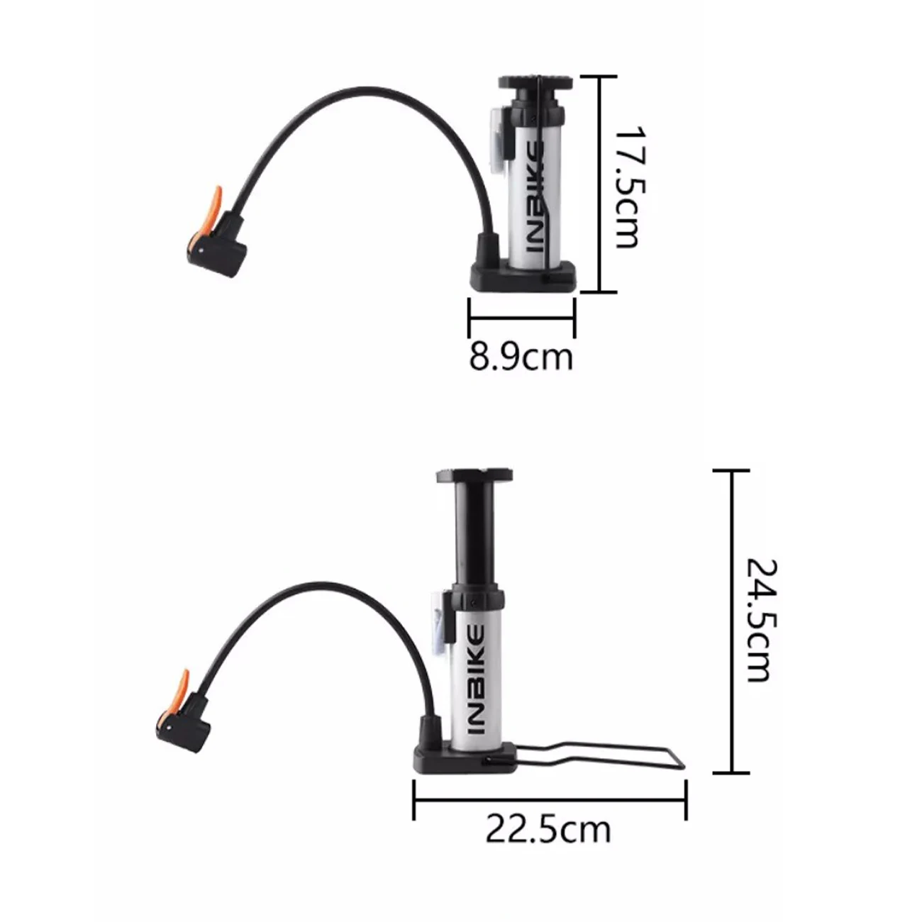 

Portable Bicycle Pump Mini Foot Air Pump Cycling Pump Ball Toy Tire Inflator Schrader Presta Valve Mountain Bike Pump