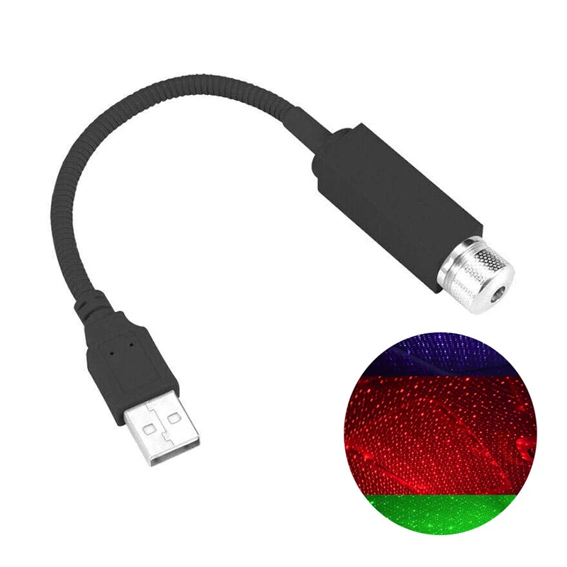 Автомобильный Usb светодиодный проектор звездного неба лампа аксессуары