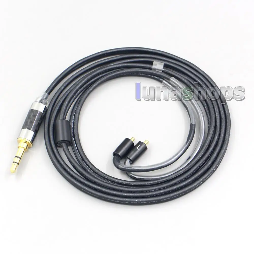 Кабель для наушников LN007112 2 5 мм 4 XLR 3 черный 99% чистый PCOCC UE Live UE6 Pro Lighting SUPERBAX IPX -