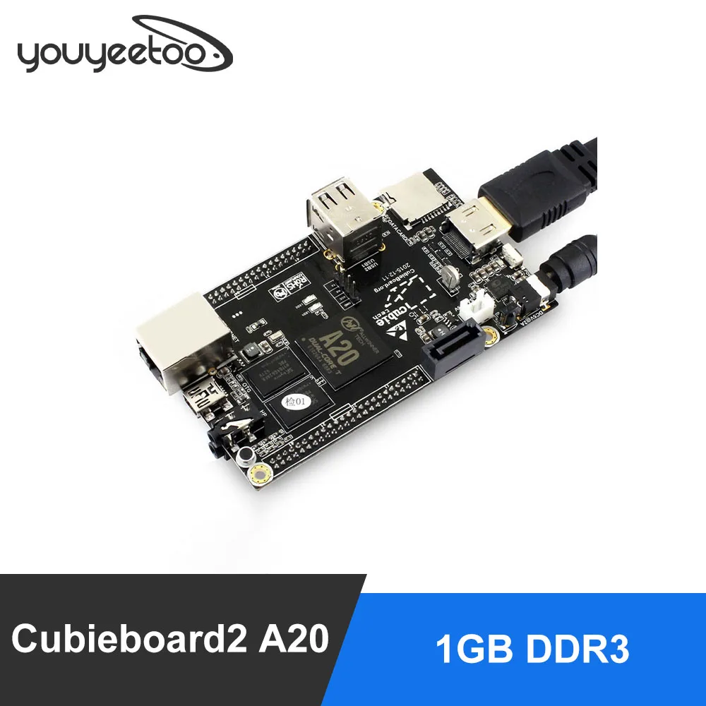 Двухъядерный процессор Cubieboard2 A20 ARM ранцевик 1 ГБ DDR3 с linux/android более мощный