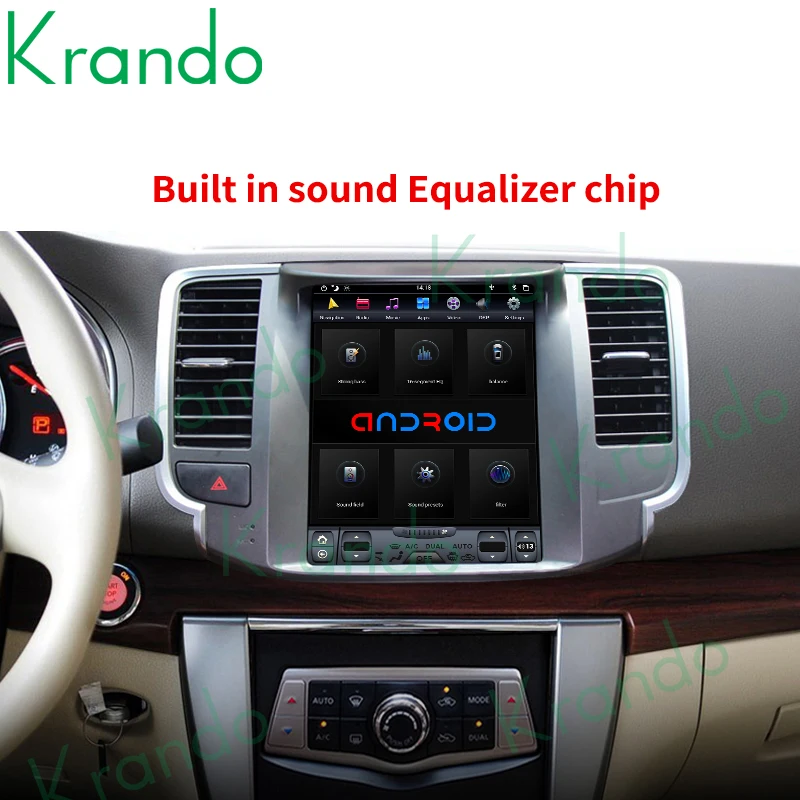 구매 Krando 안드로이드 9.0 10.4 인치 세로 스크린 차량용 라디오, 무선 카플레이, 닛산 티아나 2008-2012 년식, 테슬라 스타일 차량용 헤드 유닛