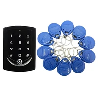 access control system id ic card dual frequency card security id card password door lock 10 keyfobs