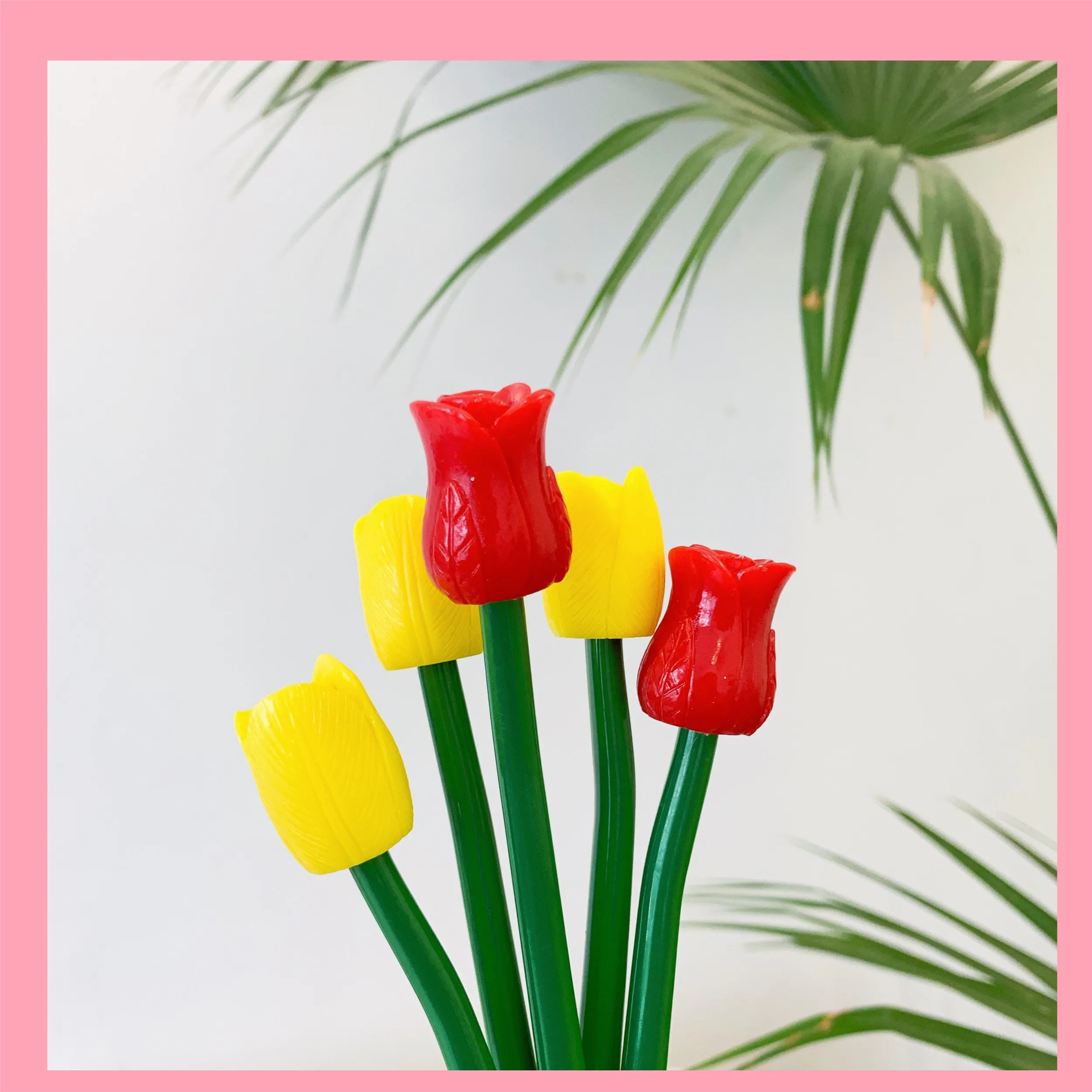 Милая гелевая ручка Lovely Ins тюльпан шариковая Цветочная креативная кавайная