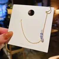 fashion single chain earrings womens simple shanzuan graceful online influencer ins trendy fashion jewelry ear clip earrings