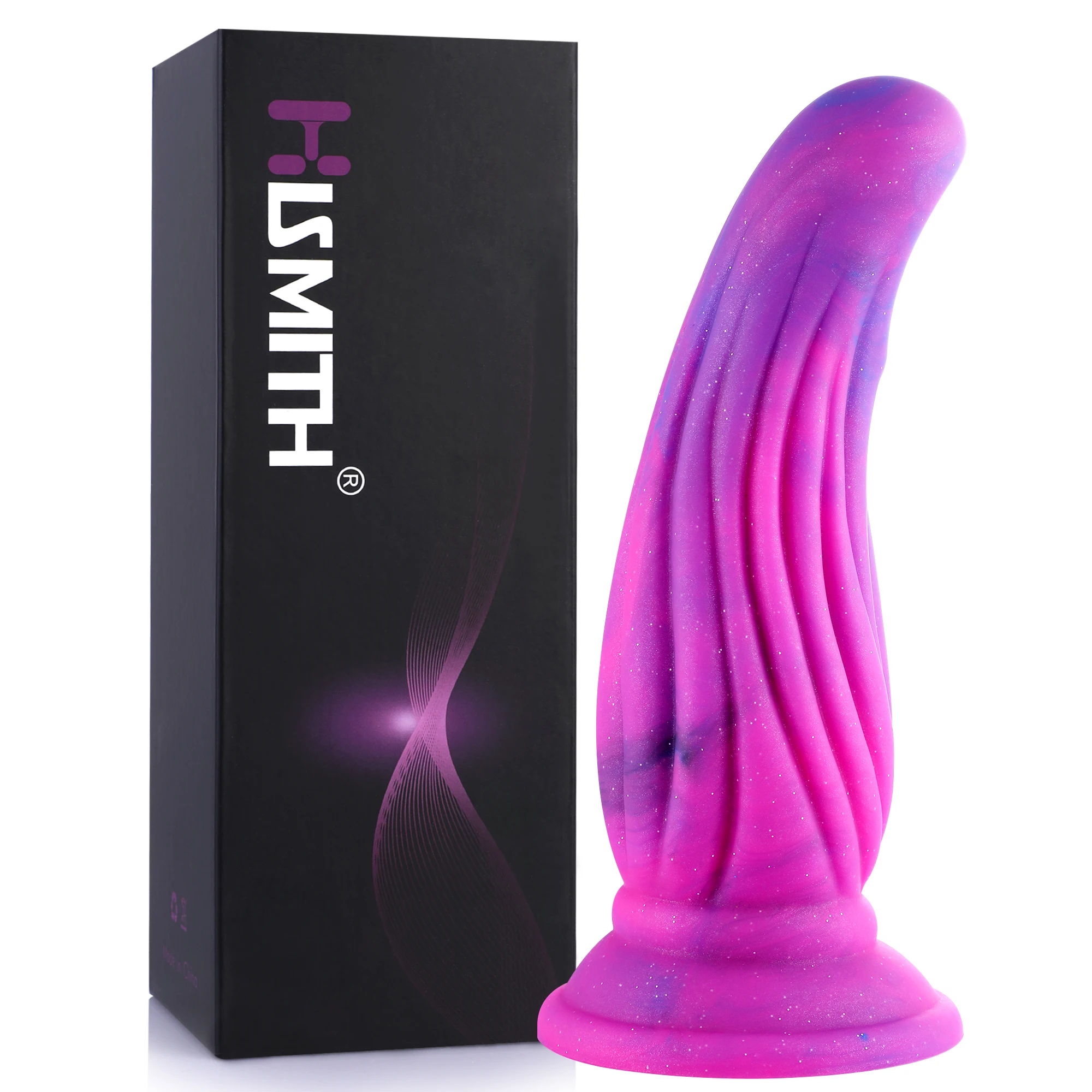 

Hismith Melon Sugar Silicon Dildo, Suction Cup Dildo for Women and Men Realistic Dick Sex Toy Fantasy Series