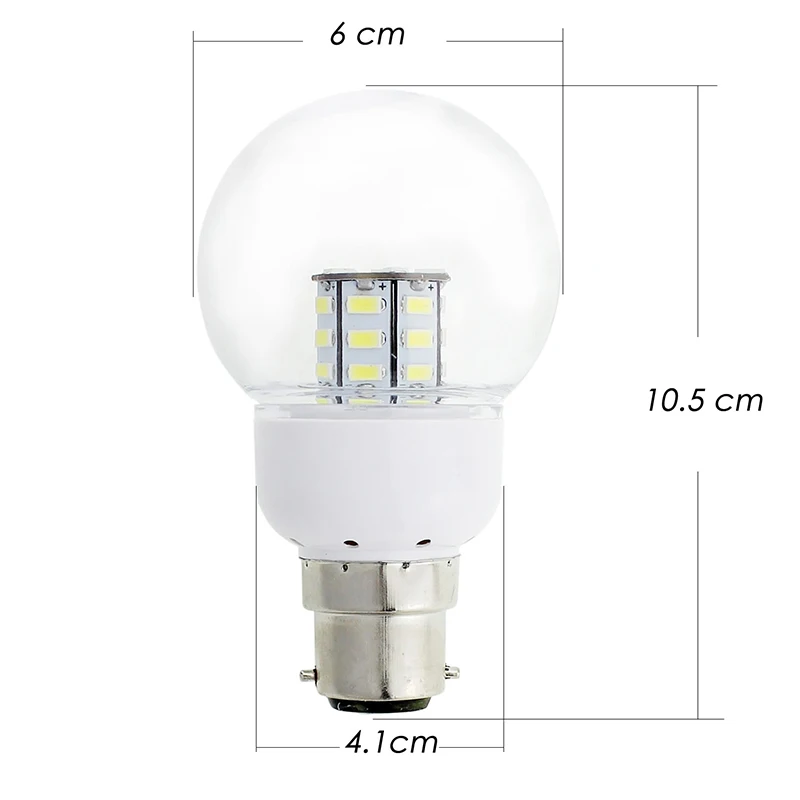 Светодиодная лампа E27 B22 super A60 кукурузные лампы Ac Dc 12v 24v 110v 220v pc bubble ball 4W
