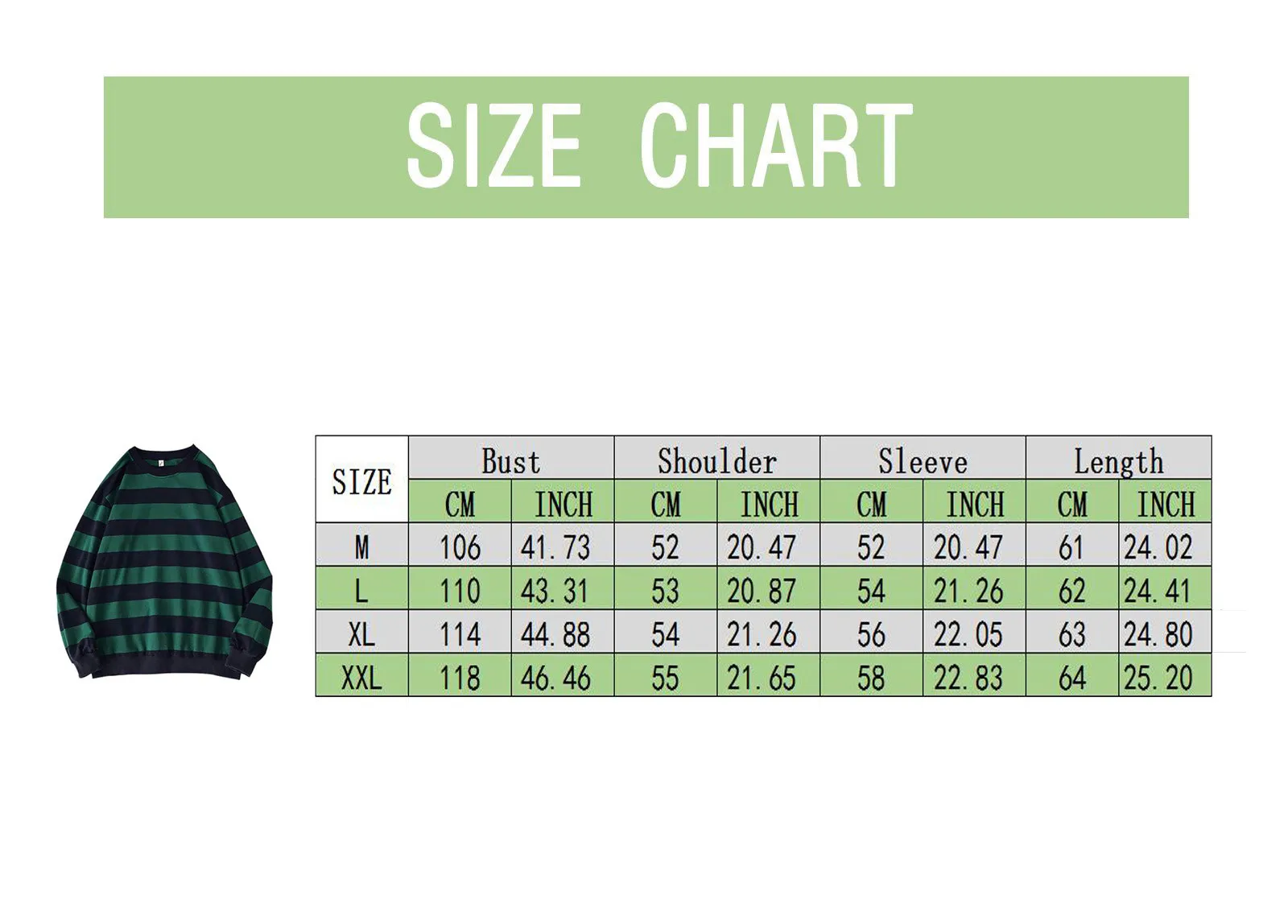 Woman Striped Sweatshirt Top Autumn Winter Printed Crew Hoodie Sweetshirts Female Tops