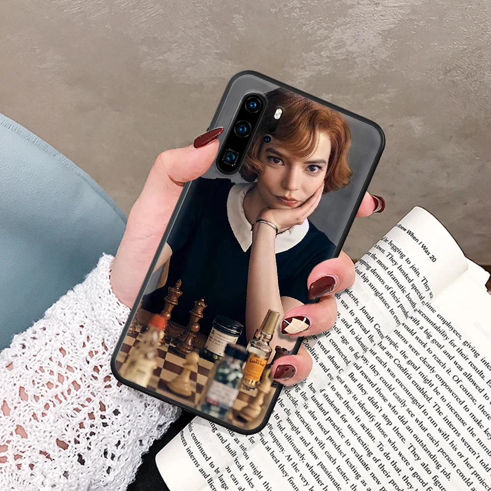 

The Queen's Gambit Anya Taylor Joy Phone Case For Huawei P Mate Smart 10 20 30 40 Lite Z 2019 Pro black Cover Tpu Etui Silicone