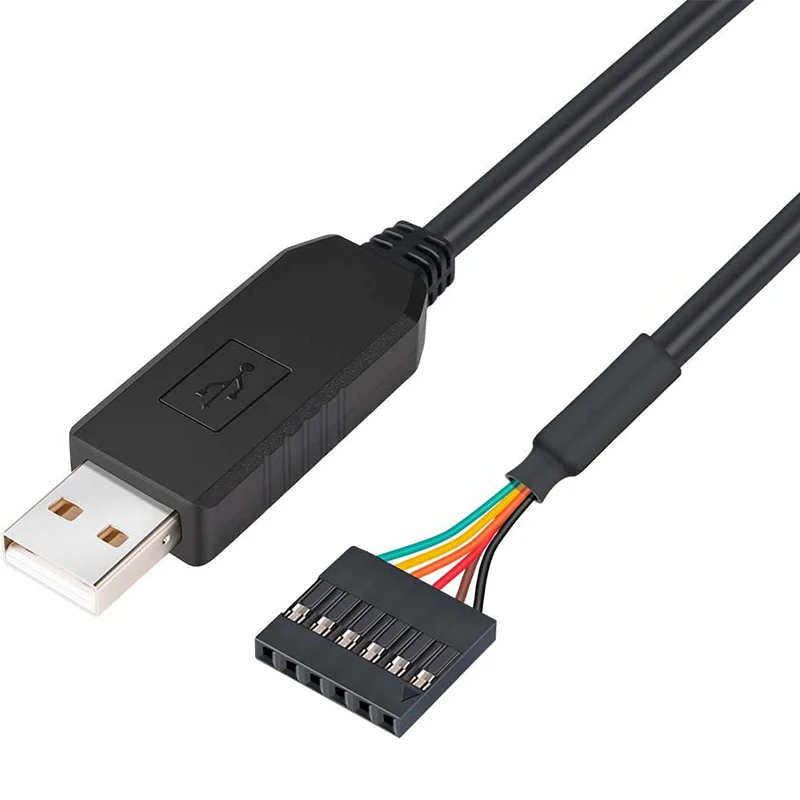 USB к TTL серийный 5V адаптер переменного тока Кабель 6 Pin 0 1 дюймов шаг муфтовый