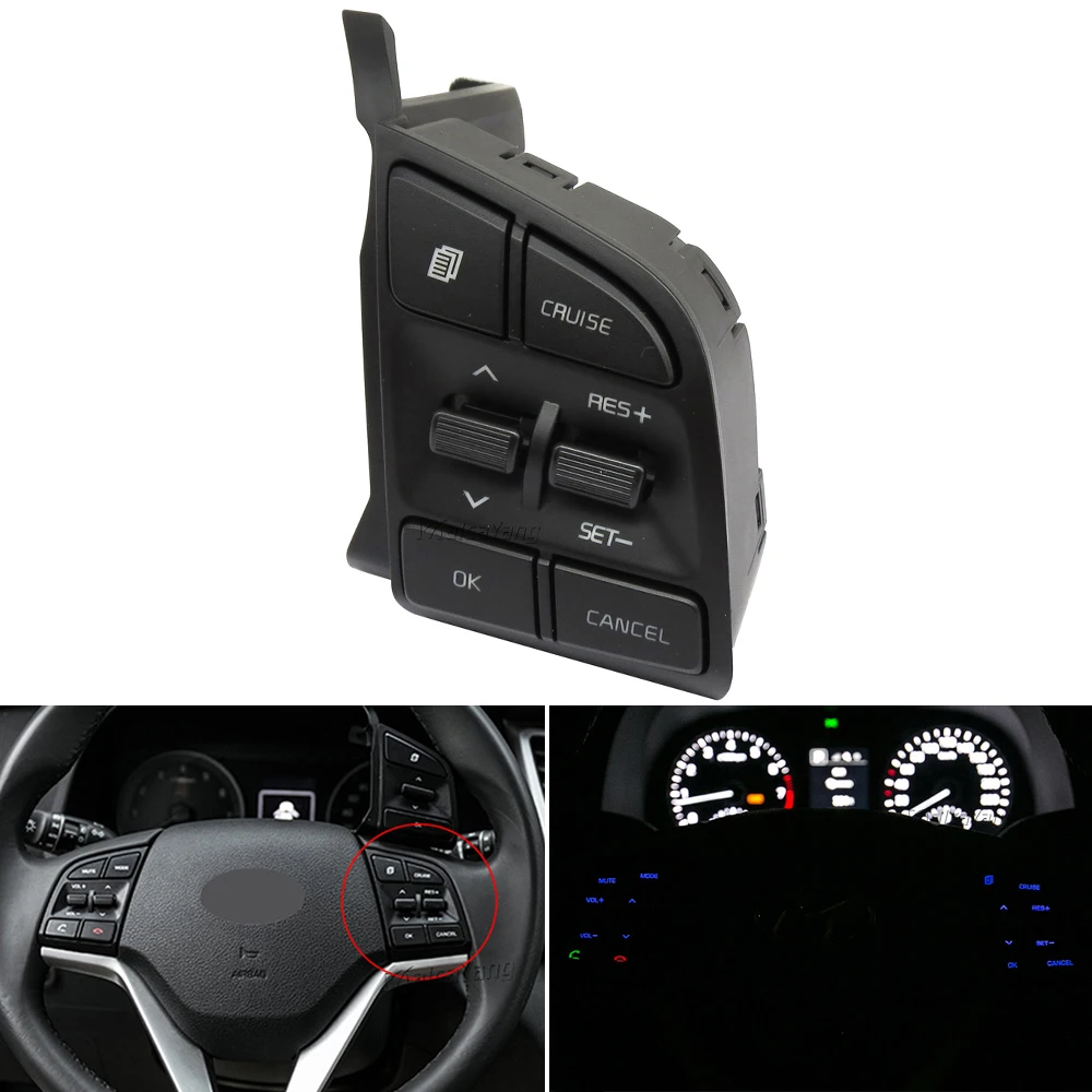 

Переключатель кнопки круиз-контроля на руль из АБС-пластика, автомобильные аксессуары 96720-D3200 6720-D31004X 96720-D3210 для Hyundai Tucson IX35