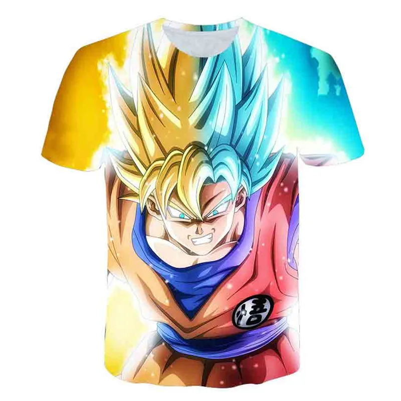 

Goku Vegeta T Shirt Dragon-Ball Z Tshirts Kids Baby Boys Clothes Japan Anime Costume Children Clothing Gohan Beerus Tops Tees