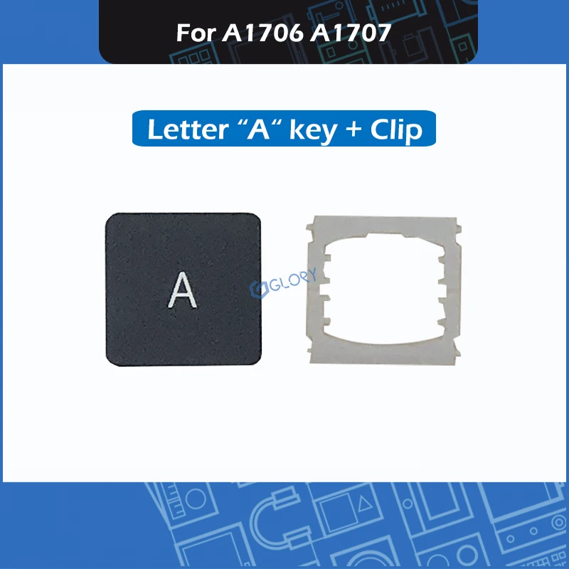 

New Laptop Letter Keys Keycaps Clips Hinge For Macbook Pro Retina 13" 15" A1706 A1708 A1707 Keyboard Repair A-L 2016 2017