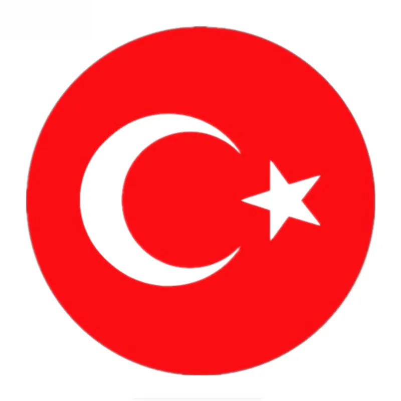 

Turkish Flag Car Sticker Vinyl Auto Accessories Car Window Car Styling Decal PVC 13cmx13cm Cover Scratches Waterproof