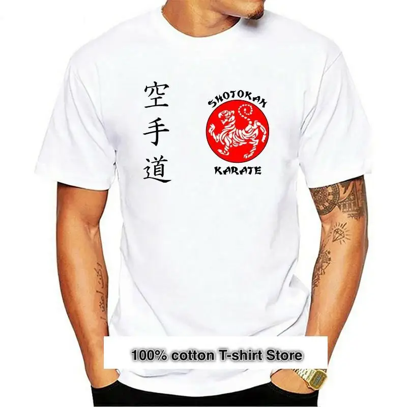

Nuevo algodón Casual de marca SHOTOKAN KARATE artes marciales MMA camiseta blanca de algodón o-Cuello de manga corta