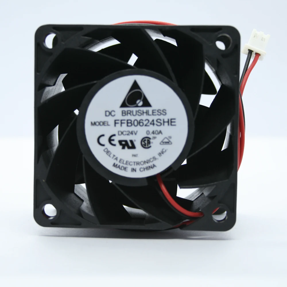 

2pcs/Lots Original Delta 6cm 6038 24V 0.40A FFB0624SHE 60*60*38MM 2-Lines Air Inverter Cooling Fan