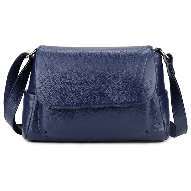 

Fashion Shoulder Bags for Women Soft Genuine Leather Messenger Bag Ladies Mother Handbags Crossbody Multi-pocket Purse