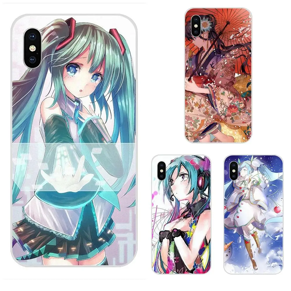 Хацунэ Мику Вокалоид снег Чехлы для задней панели гибридный шаговый двигатель