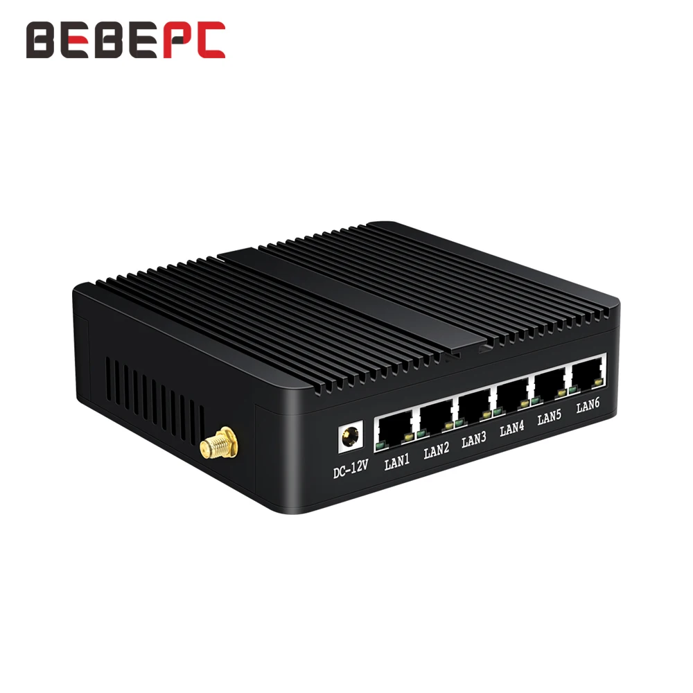 Кувшин мини ПК 6 1000 Мбит/с LAN Intel Celeron J1900 четырехъядерный без вентилятора Windows 10 HDMI Wi