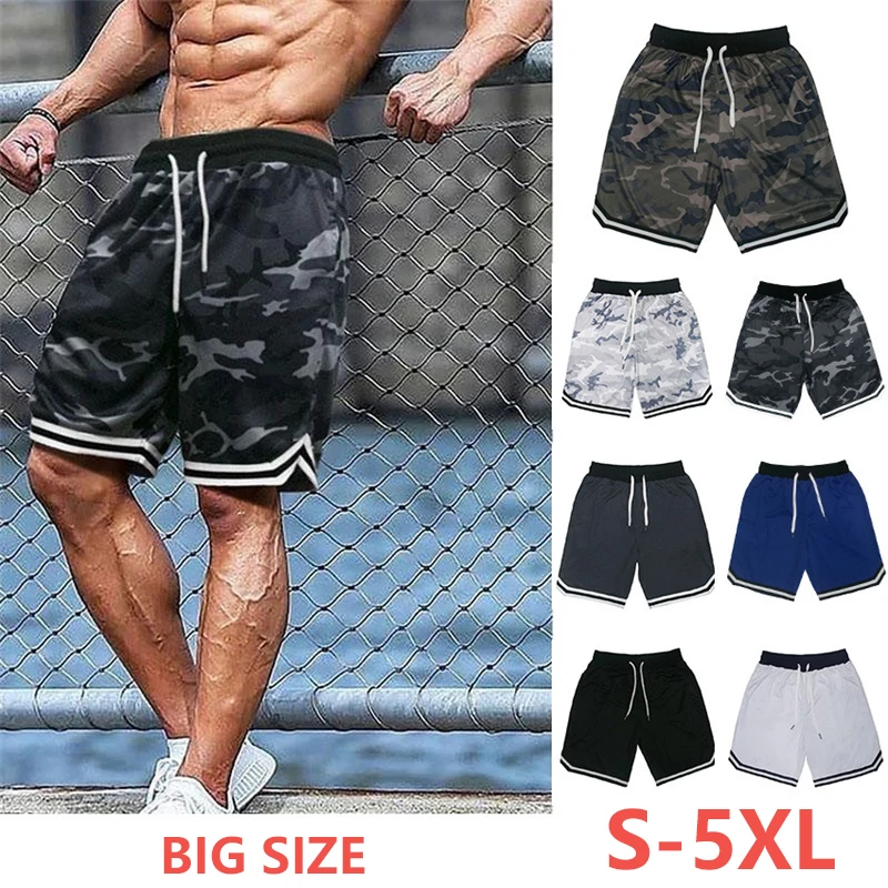 

Men's Gym Camouflage Shorts Running Basketball MMA Sports Sweatpants Man Fitness Clothes Male Workout Casual Beach Short Pants