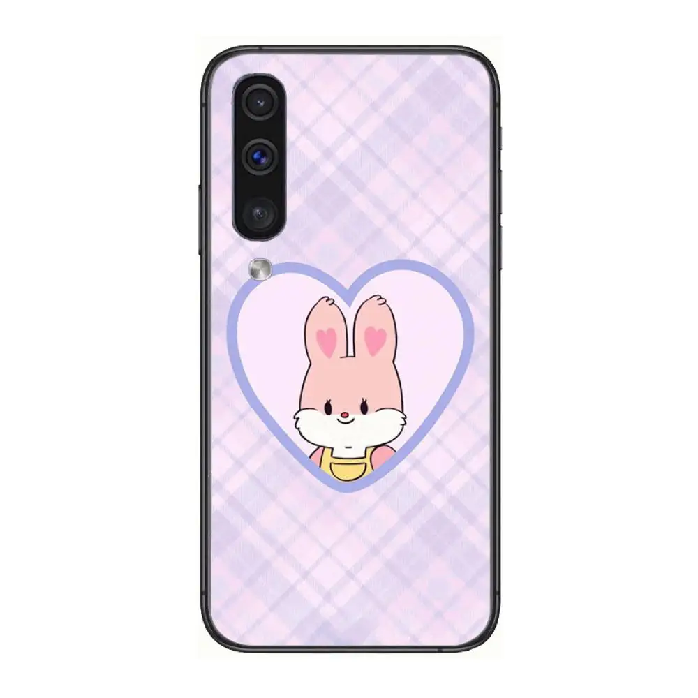 

Cute cartoon bunny case Phone Case Hull For Samsung Galaxy A 3 5 6 7 8 9 E 2018 Plus 2017 E S Black Shell Art Cell Cover TPU