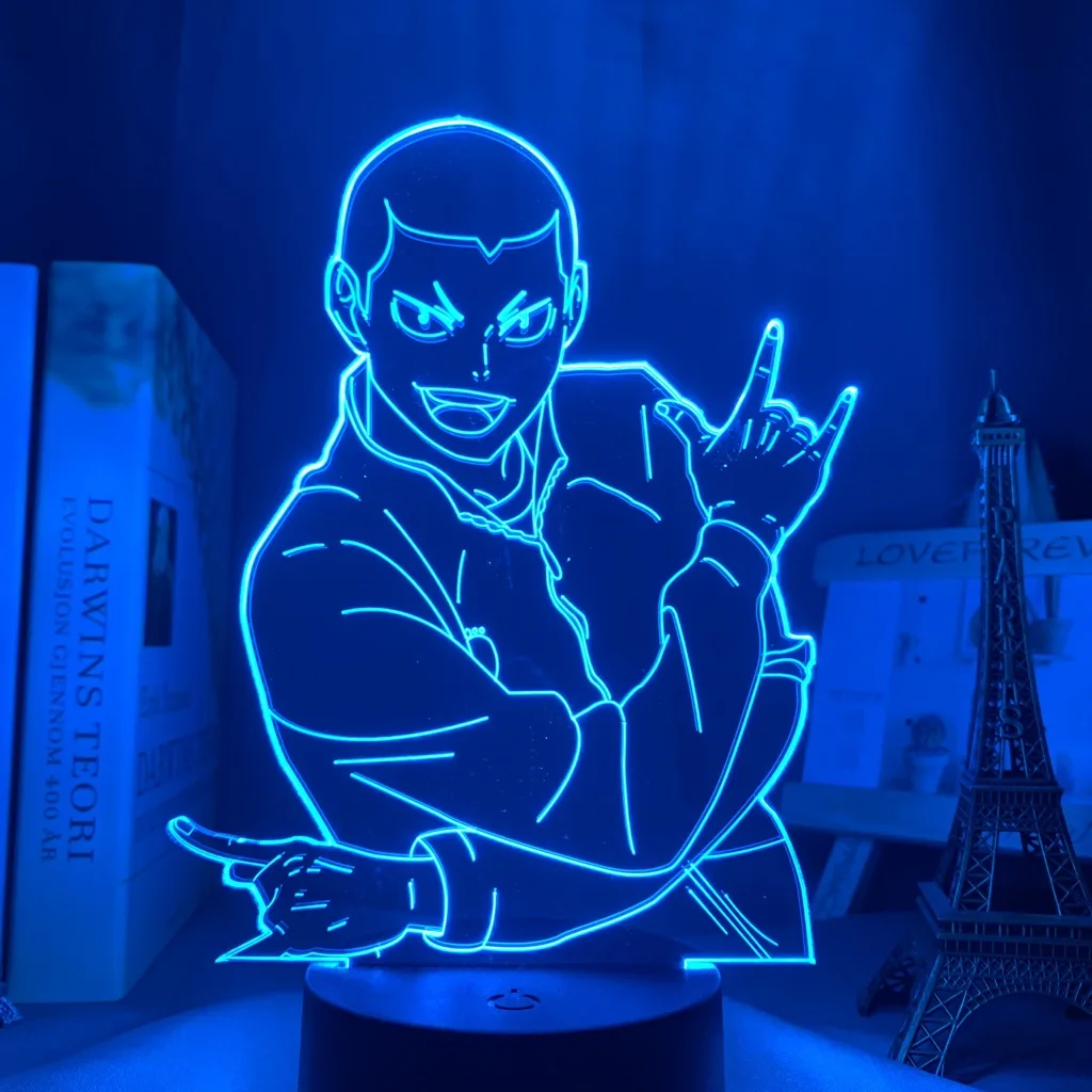 

Haikyuu Ryunosuke Tanaka LED Night Light Bedroom Decor Lamp Kids Children Birthday Gift 3D Anime Light Neon Signs for Room