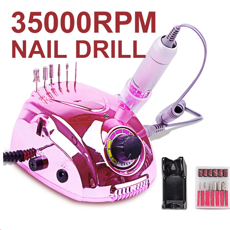 

35000 RPM Nail Polishing Drill 65W Nail Drill Machine Art Machine Kit Nail tool for Manicure Pedicure