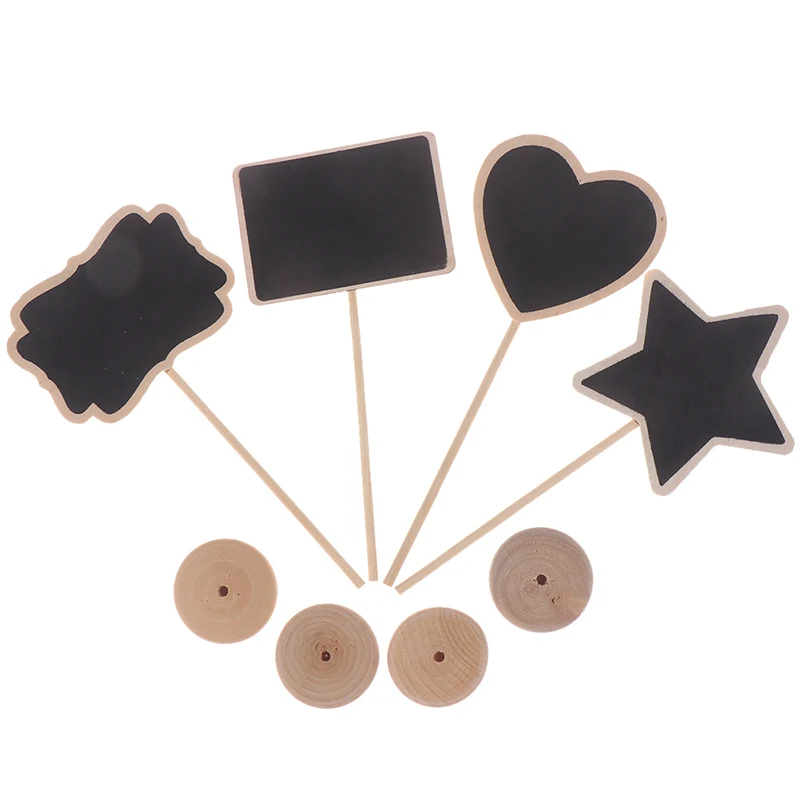 

Mini Small Wooden Chalk Blackboard Wedding Kitchen Restaurant Signs Chalkboard Writing Notice Message Paint Wood Board (Heart)