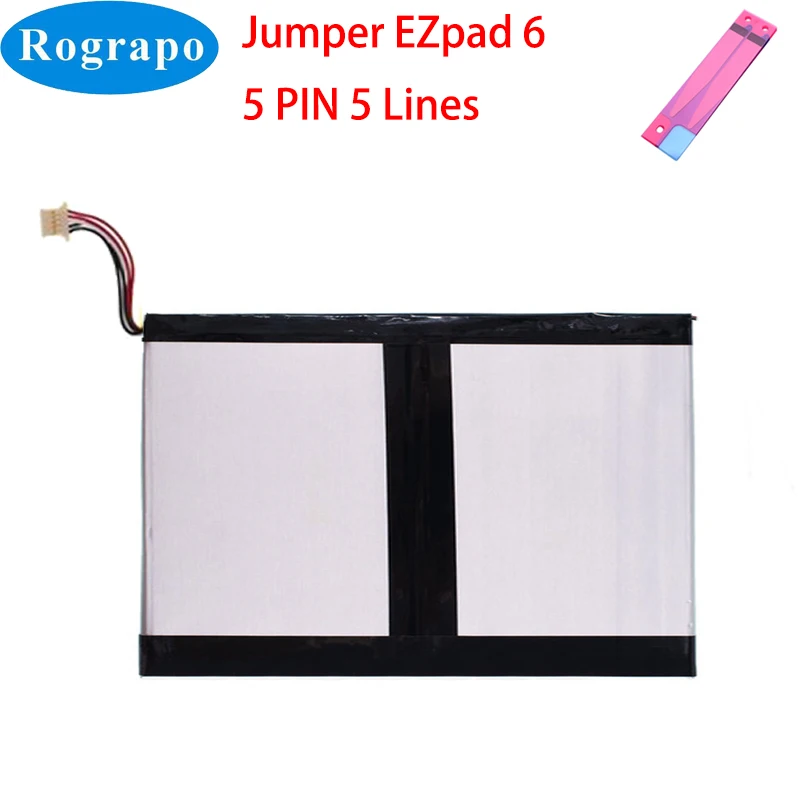 Tablet pc Bateria para Jumper Ezpad Recarregável Acumulador Pinos Fios Plug Novo 3.8v 10000mah Ezpad6 Bateria e energia extra p/ tablet